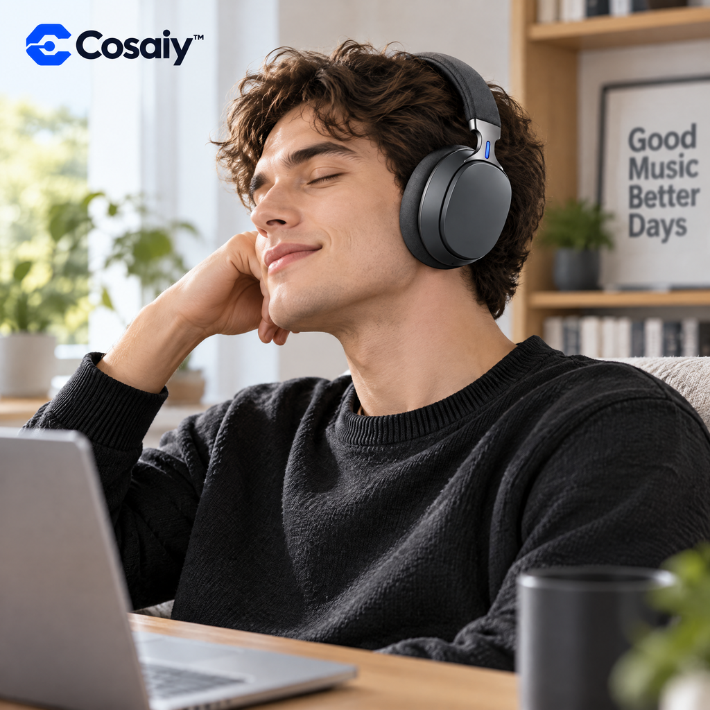 Cosaiy™ Over-Ear Wireless Headphones for Workdays and Downtime — everyday use