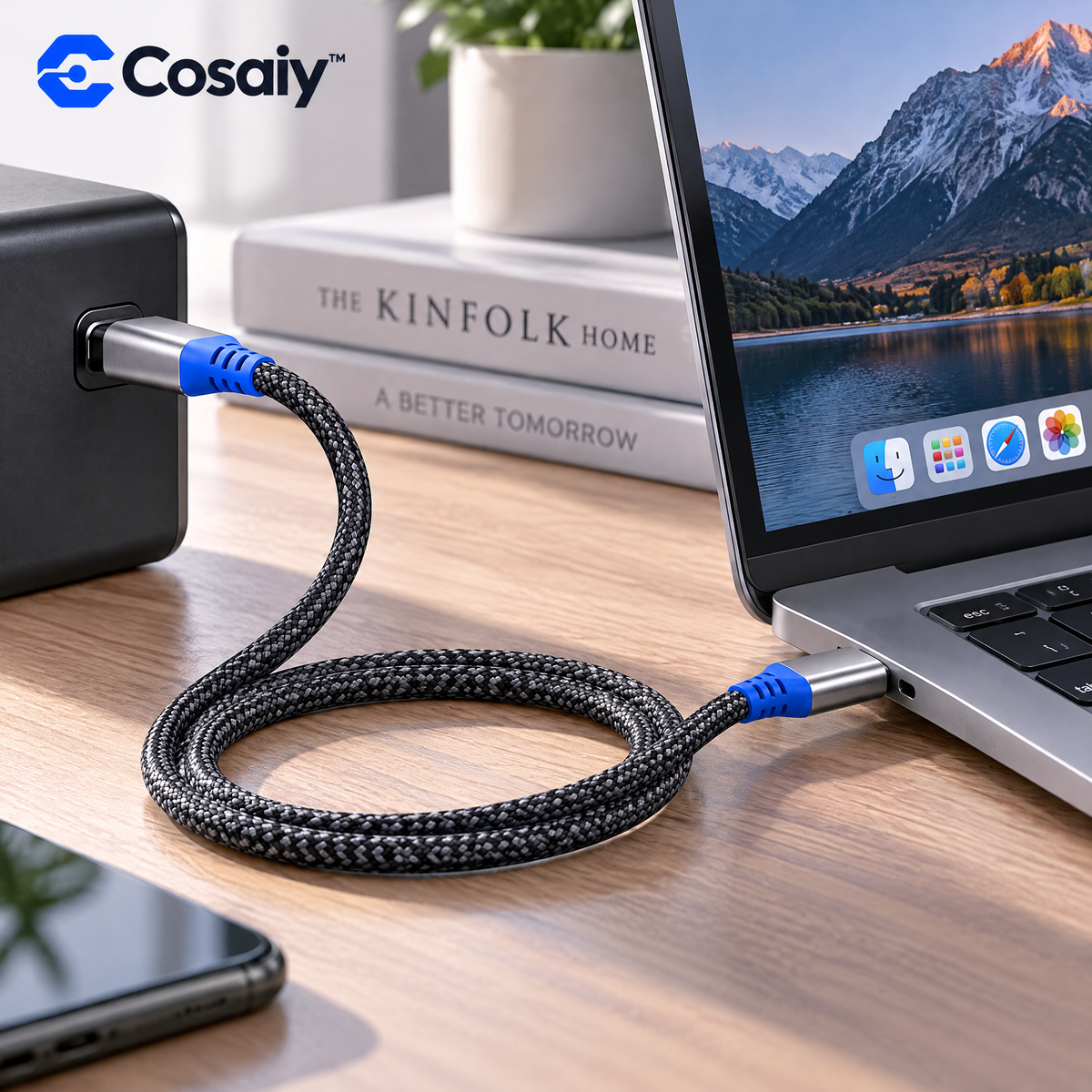 Cosaiy™ Braided USB-C to USB-C Charging Cable — everyday use