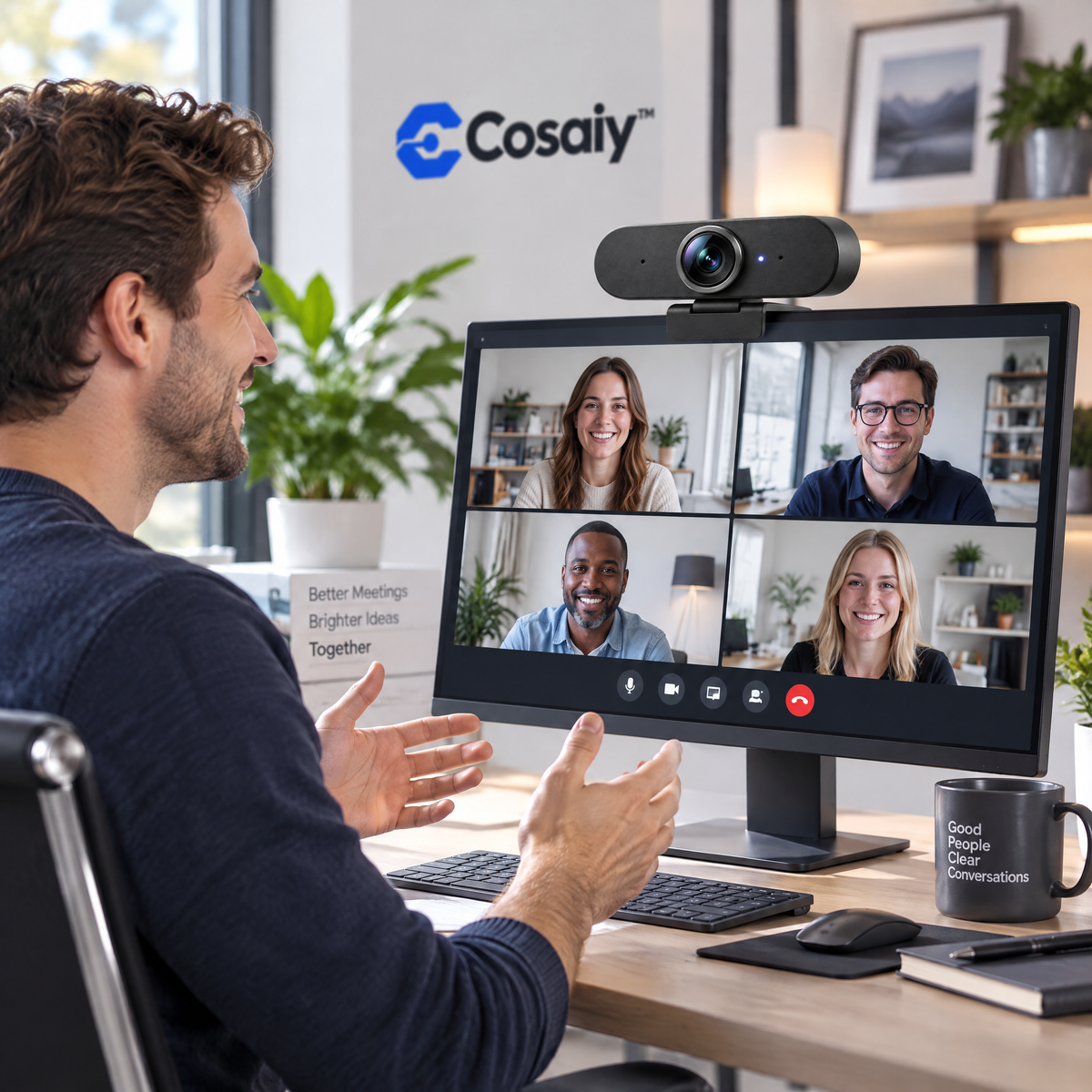 Cosaiy™ Computer Webcam for Video Calls and Online Lessons — everyday use